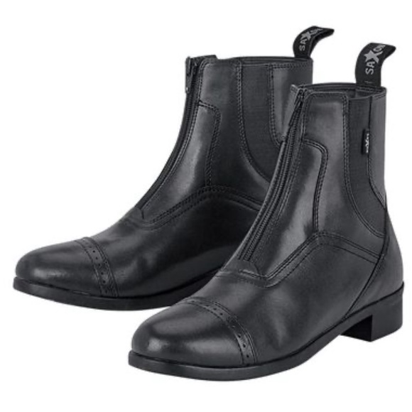 Saxon Syntovia Children's Zip Paddock Riding Boots - Picture 1 of 1
